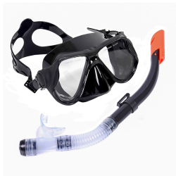 Набор для плавания E33175-8 взрослый маска+трубка (силикон) черный 10020255