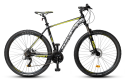 Велосипед Hors Crown (2022) черный/серый/лимонный