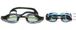 Очки для плавания Whale Y0AF-E1(AF-E1)  для подростков и взрослых оправа черная/стекло черное