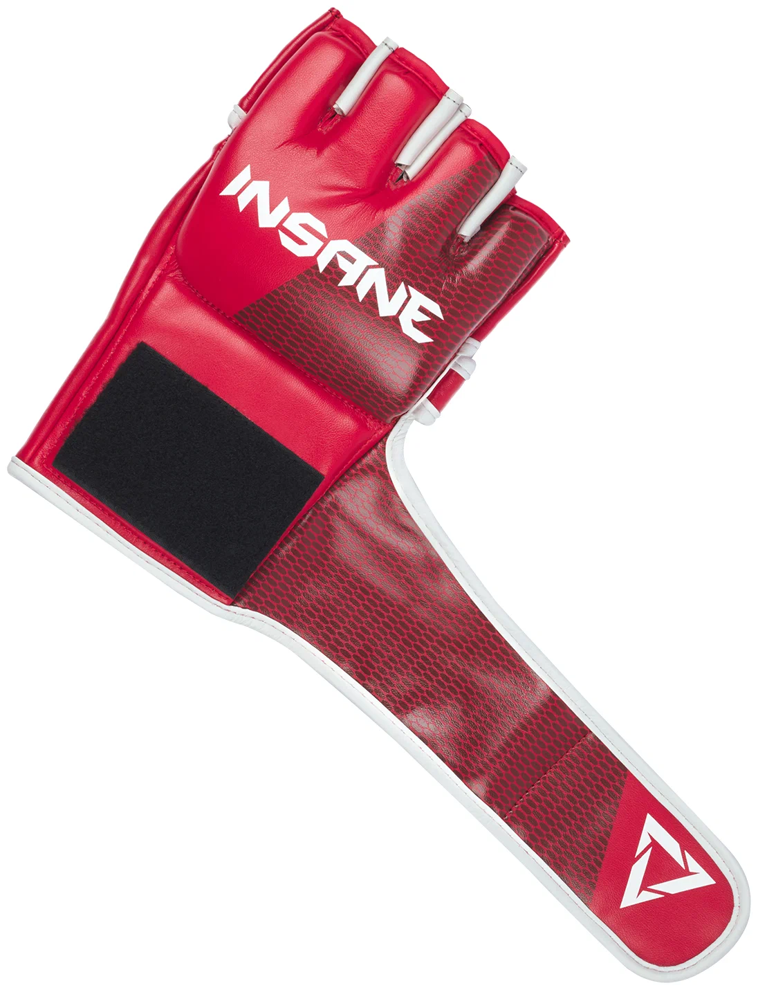 Реальное фото Перчатки для единоборств ММА INSANE EAGLE IN22-MG300, ПУ красный от магазина СпортСЕ