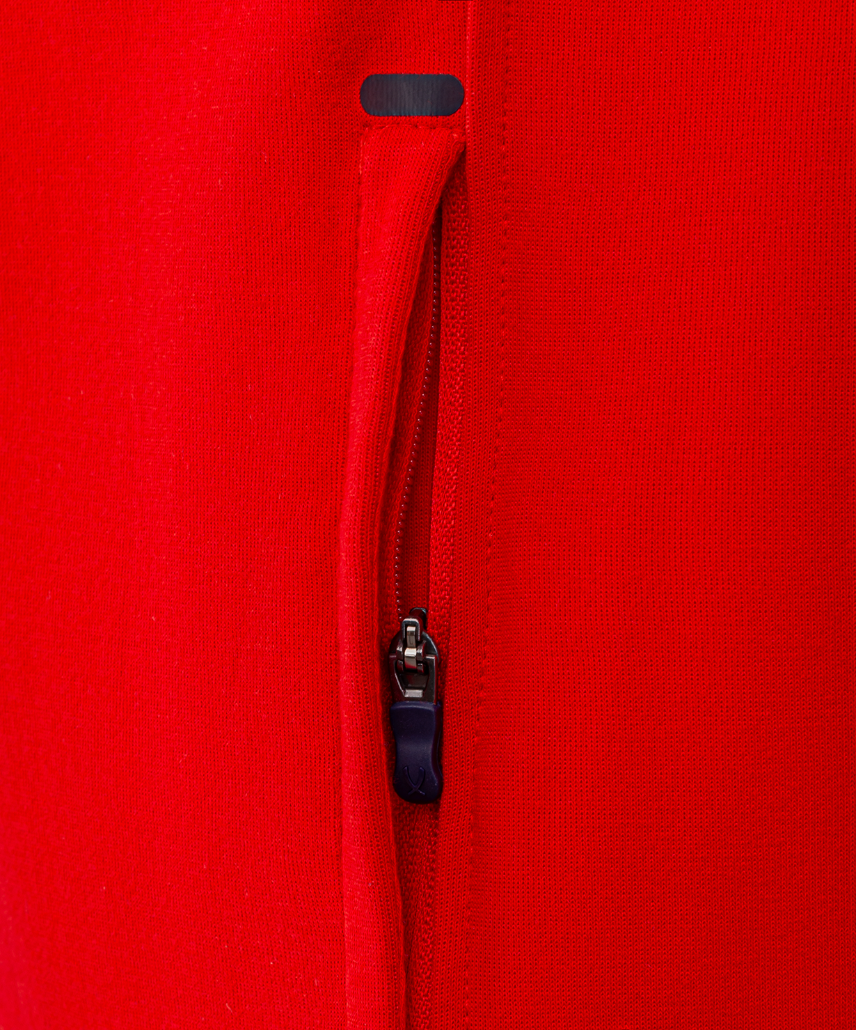 Реальное фото Худи на молнии NATIONAL Essential Hooded FZ Jacket, красный от магазина СпортСЕ