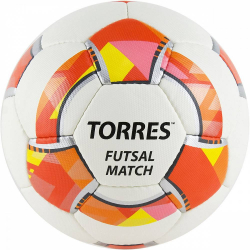 Мяч футзальный Torres Futsal Match №4 32 панели PU бело-красный FS32064
