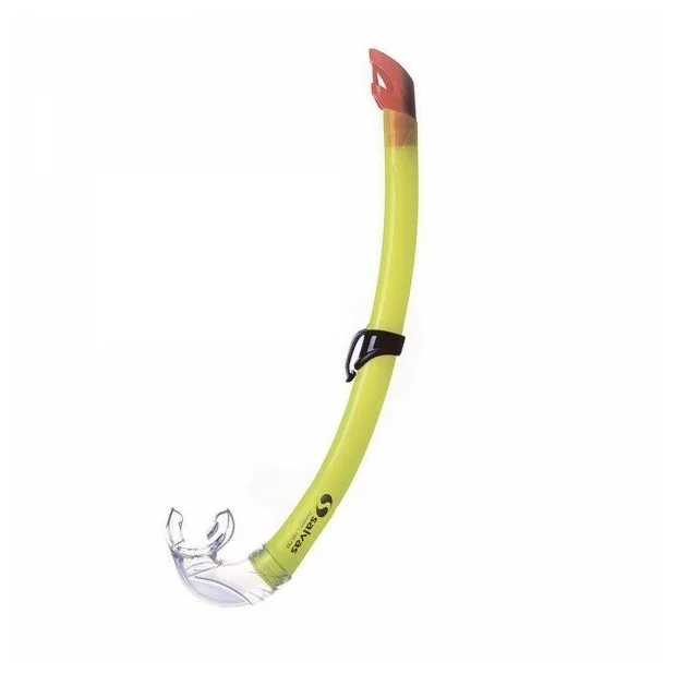 Реальное фото Трубка для плавания Salvas Flash Snorkel р.Junior желтый DA301C0GGSTS от магазина СпортСЕ
