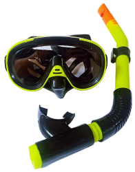 Набор для плавания E39245-3 юниорский (маска+трубка) ПВХ желтый 10021109