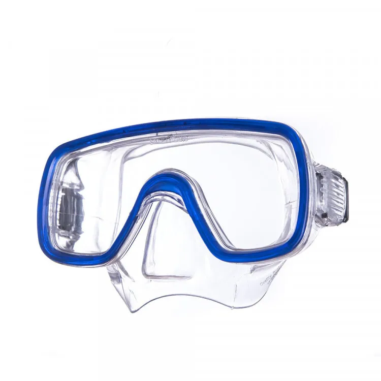 Реальное фото Маска для плавания Salvas Domino Md Mask р. Medium синий CA140C1TBSTH от магазина СпортСЕ