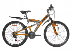 Велосипед Black Aqua Mount 1222 V 20" серый-оранжевый GL-108V
