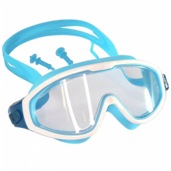 Очки для плавания E33122-2 (полумаска) юниорская силикон голубой 10020279
