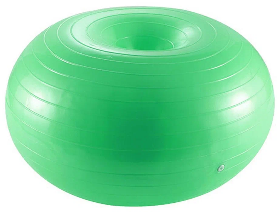 Реальное фото Фитбол-пончик 60 см FBD-60-2 зеленый 10020339 от магазина СпортСЕ