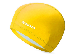 Шапочка для плавания комбинированная Sprinter: PU-1117 (желтый) 06316