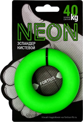 Эспандер кистевой 40кг Fortius Neon зеленый H180701-40FG
