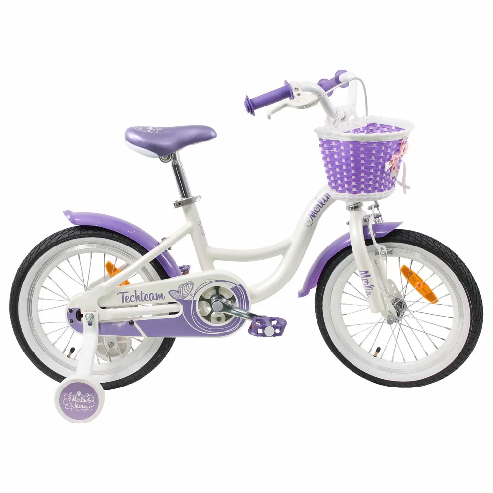 Реальное фото Велосипед TechTeam Merlin 20" white/purple (алюмин) от магазина СпортСЕ