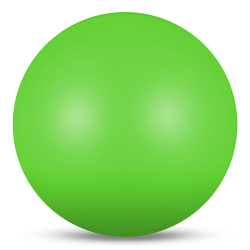 Мяч для художественной гимнастики 15 см 300 г Indigo металлик салатовый IN315