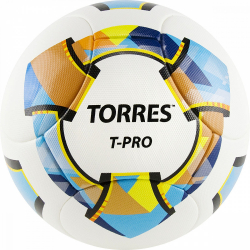 Мяч футбольный Torres T-Pro №5 14 панел. PU-Microf бело-мульт F320995