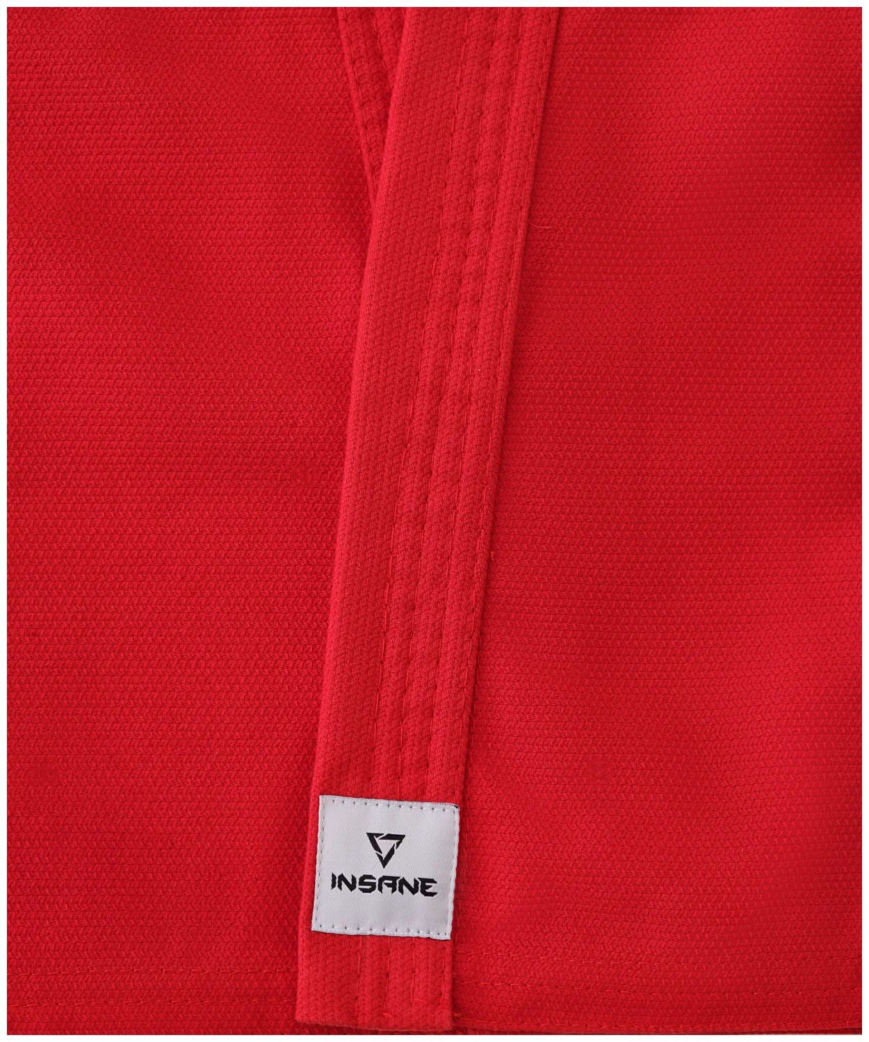 Реальное фото Куртка для самбо INSANESTART IN22-SJ300 красный, детский, хлопок от магазина СпортСЕ