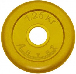 Диск d 26 Антат тренировочный желтый обрез. 1,25кг ДтАЦ-01.25-26