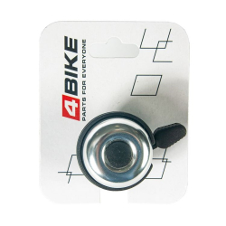 Звонок 4Bike BB3207 алюминий+пластик d-40мм серебристый ARV100029