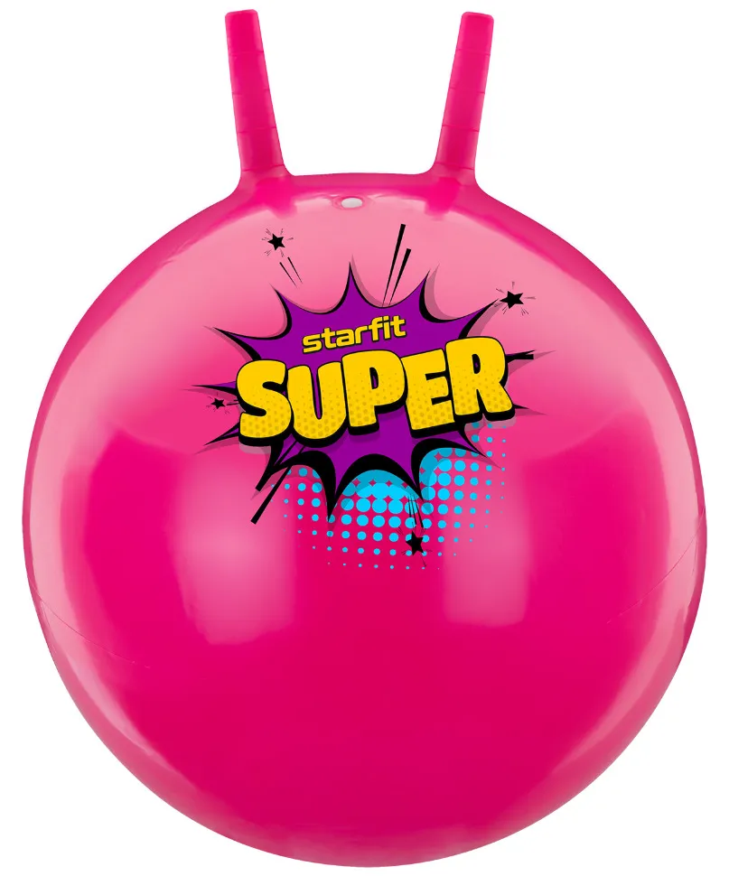 Реальное фото Мяч-попрыгун 45 см StarFit GB-406 500 гр с рожками антивзрыв розовый УТ-00020238 от магазина СпортСЕ