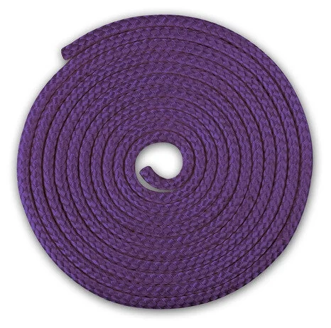 Реальное фото Скакалка гимнастическая утяж. Indigo 2.5 м Kristi фиолетовый SM-389 от магазина СпортСЕ