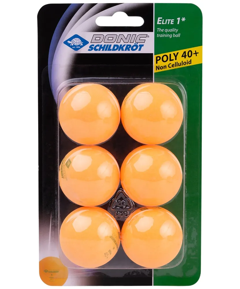 Реальное фото Мяч для настольного тенниса Donic-Schildkröt 1* Elite оранжевый 6шт УТ-00019022 от магазина СпортСЕ